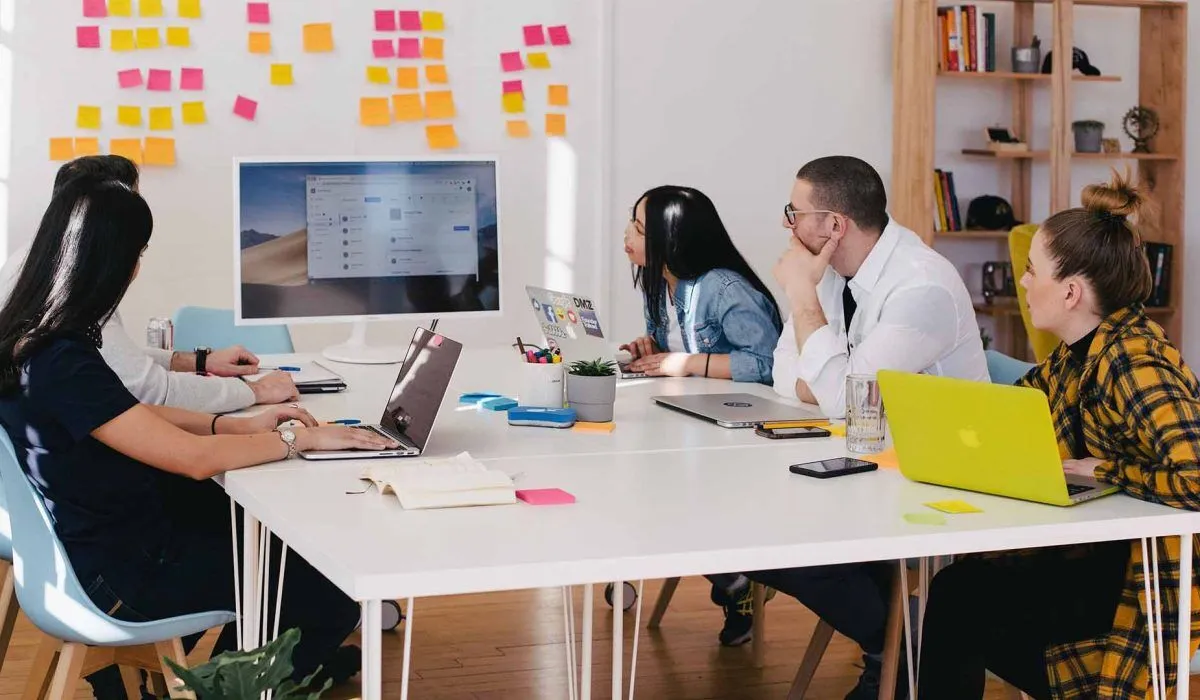 team meeting in the office