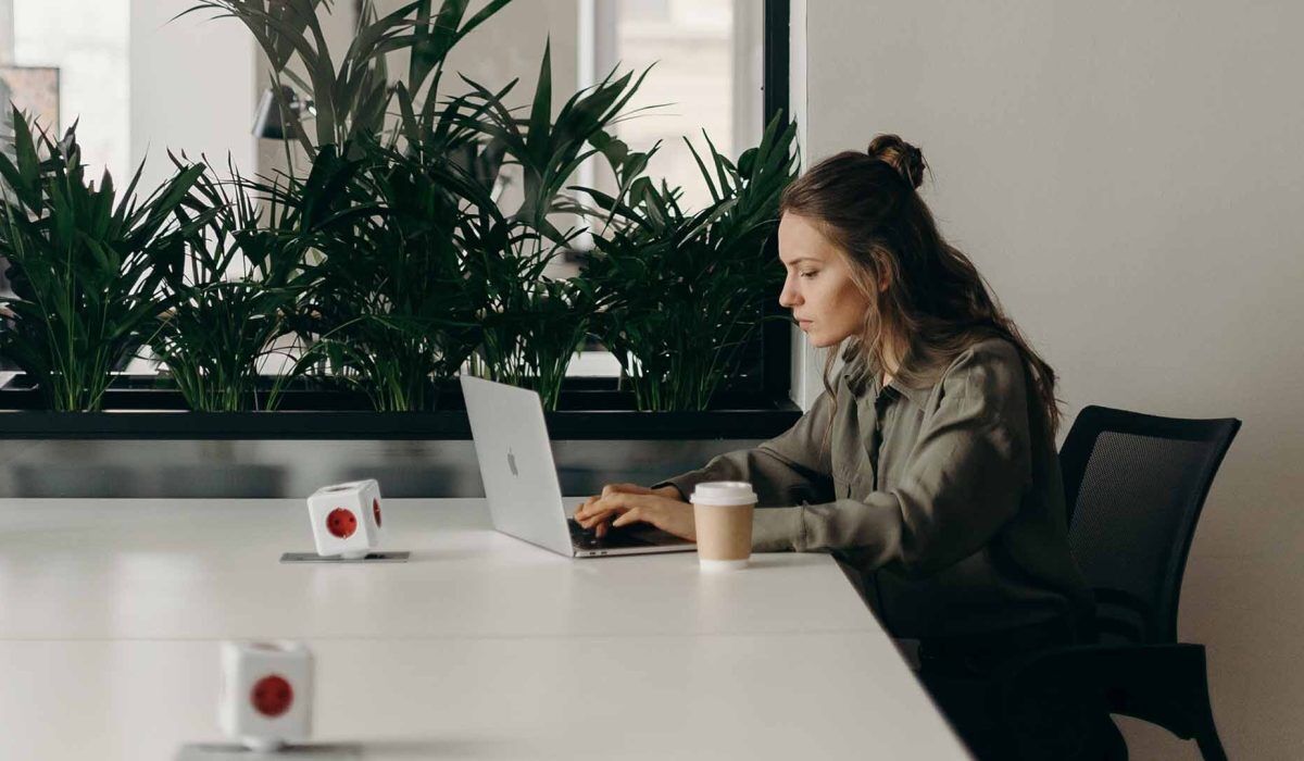 woman with laptop