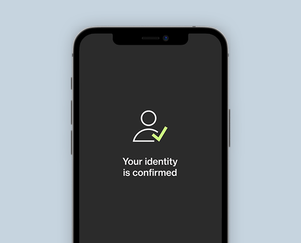Biometric authentication process complete