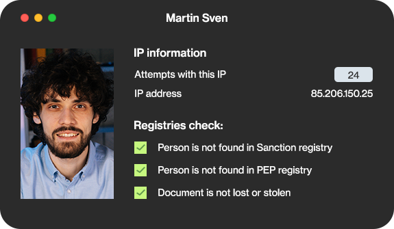 Identity Verification process