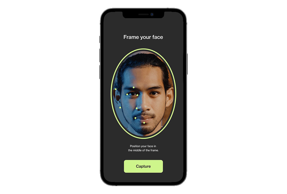 Biometric Authentication phone screen