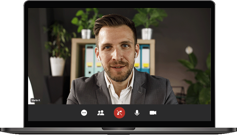 Secure Remote Meetings screen