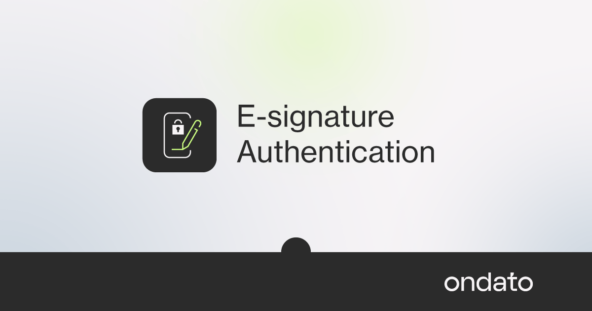 Esignature Authentication Ondato
