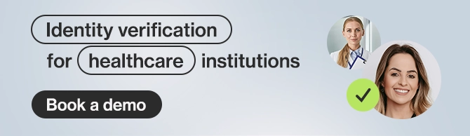 Identity verification for healthcare institutions 