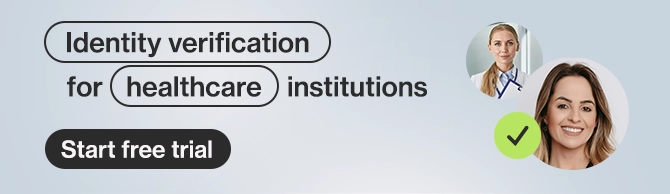 Identity verification for healthcare institutions 