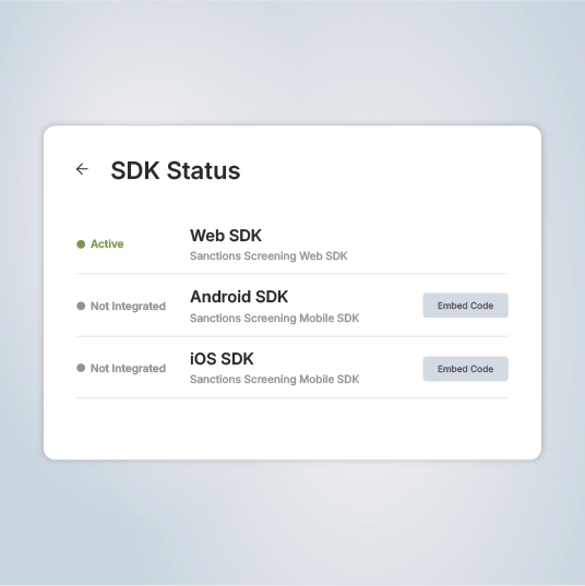 SDK en la web y móvil Image