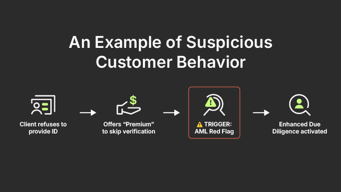 An Example of Suspicious Customer Behavior